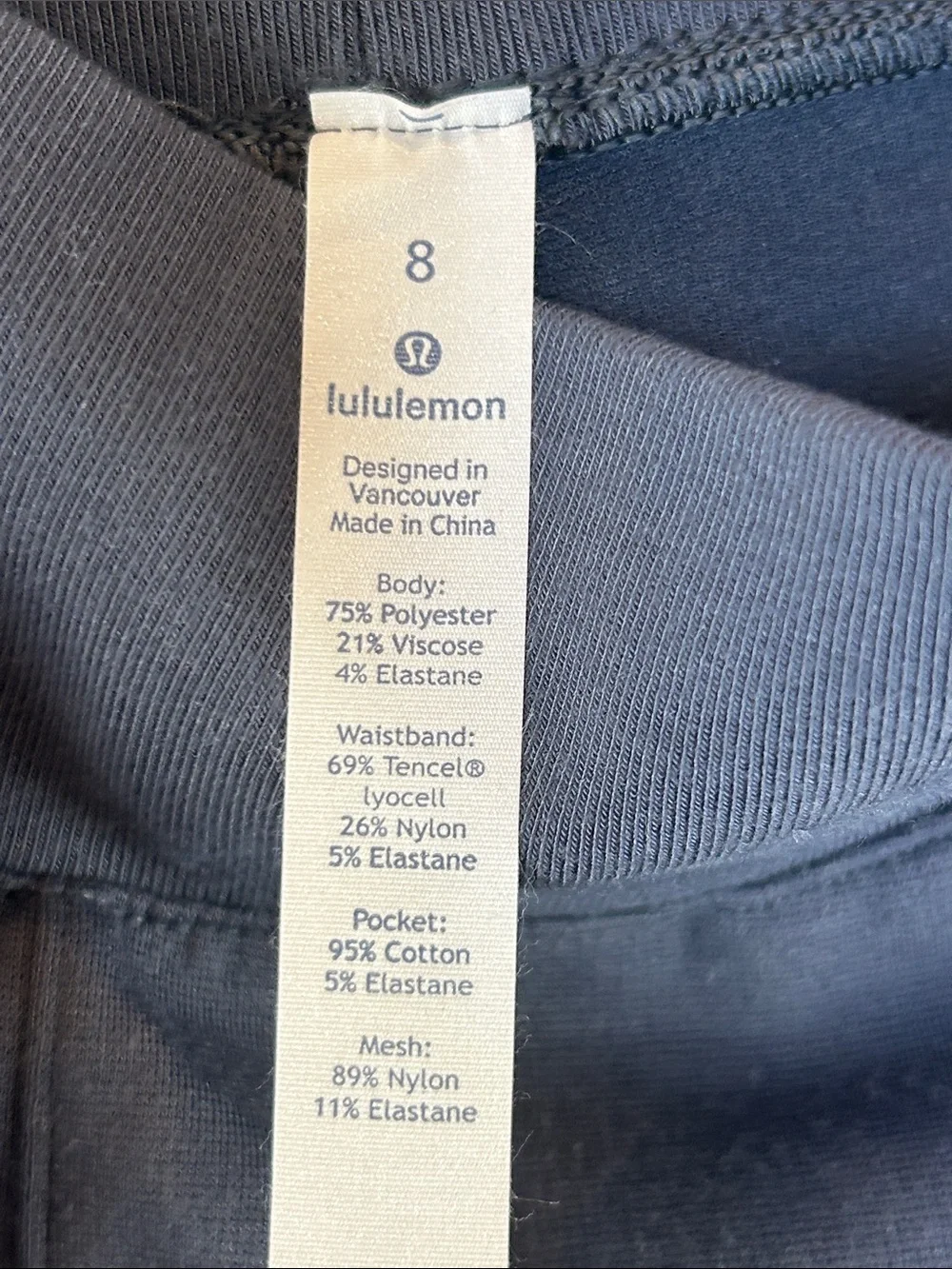 Lululemon Wide Leg Crop Pants Blue Gray Pull On Size 8